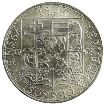 Tchécoslovaquie 20 korun 1934