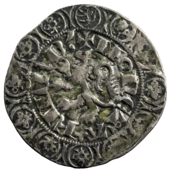 Brabant Jeanne et Wenceslas gros au lion frappé à Vilvorde