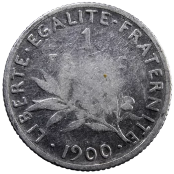 III république 1 franc 1900