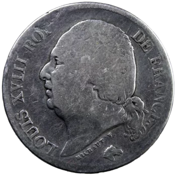 Louis XVIII 2 francs 1818 Perpignan