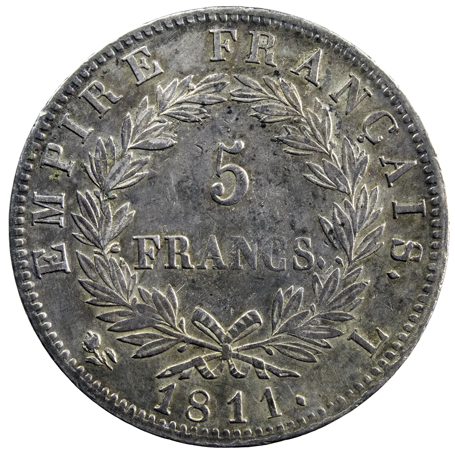 Napoléon I 5 francs 1811 Bayonne – Image 2