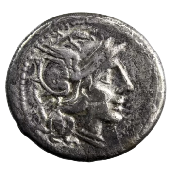 République romaine denier 211-206 avant JC