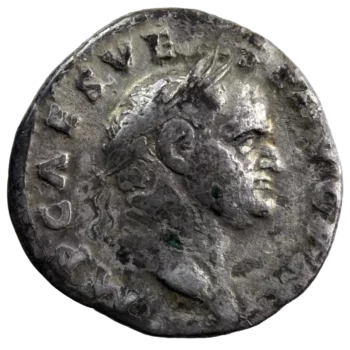 Vespasien denier AUGUR TRI POT