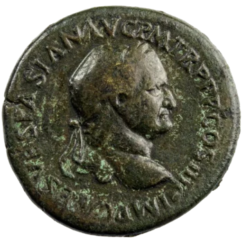 Vespasien sesterce Lyon 71