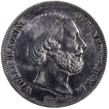 Pays Bas Guillaume III 2,5 gulden 1865