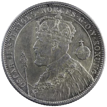 Suède Oscar II 2 kronor 1897