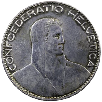 Switzerland AR 5 francs 1922