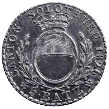 Suisse Solothurn 5 Batzen 1826