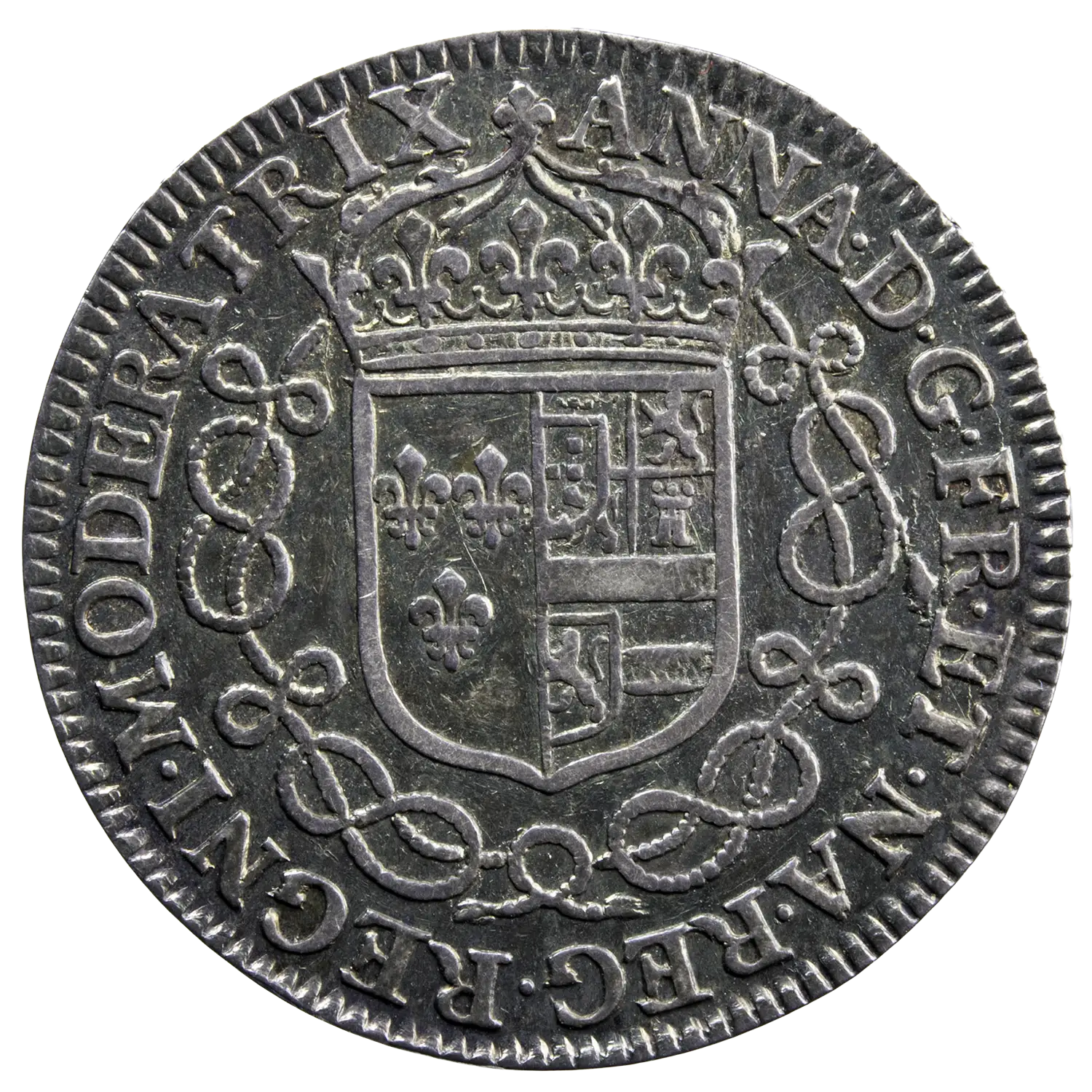 Anne d'Autriche jeton argent 1658 – Image 2
