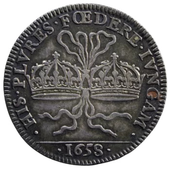 Anne of Austria silver token 1658
