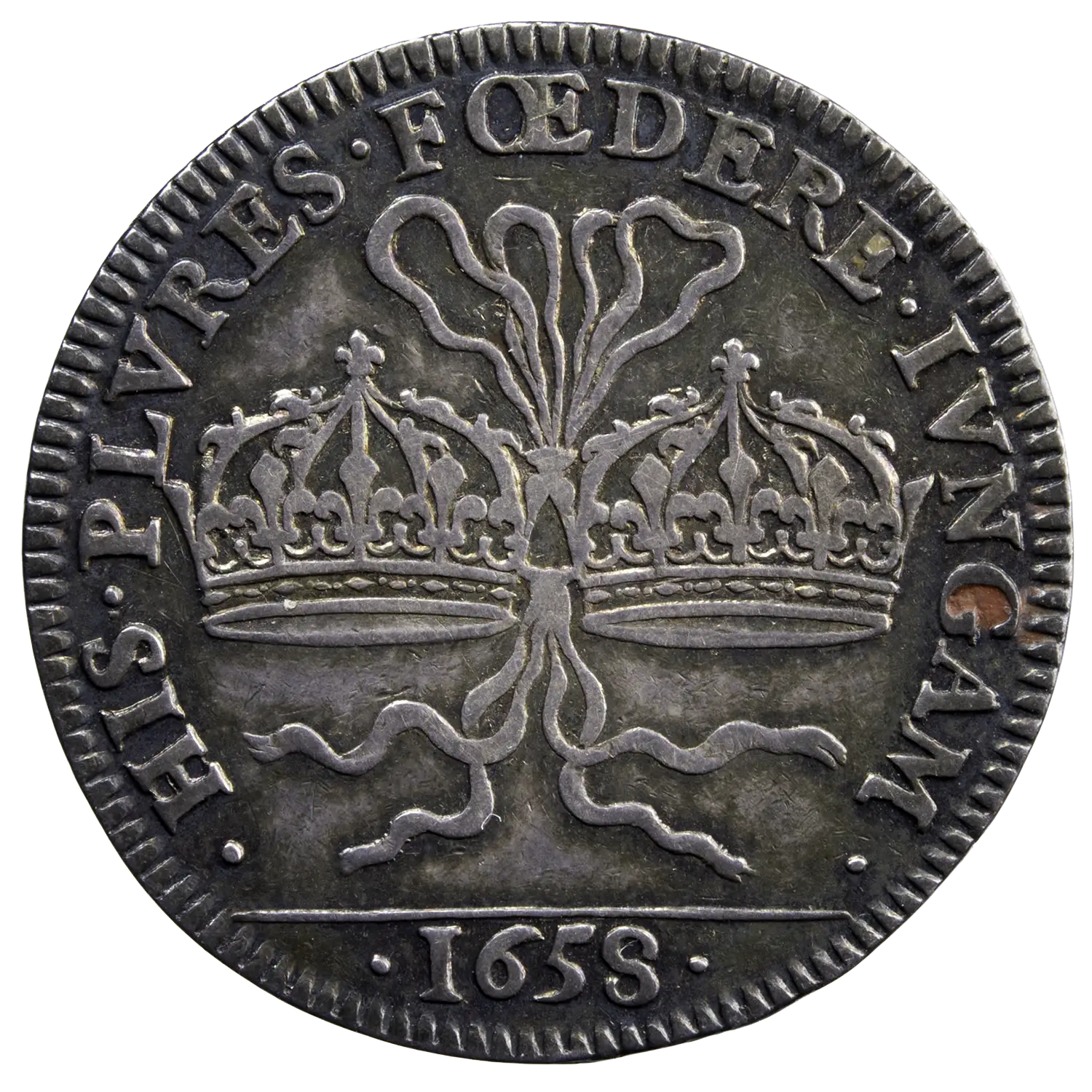 Anne d'Autriche jeton argent 1658