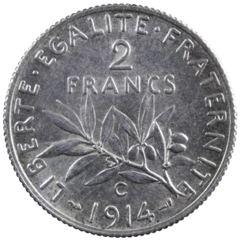 III république 2 francs 1914 C
