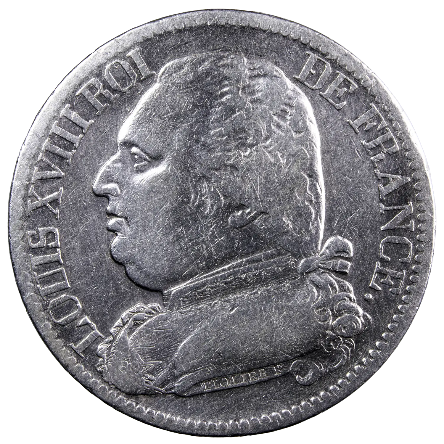 Louis XVIII 5 francs 1815 Toulouse