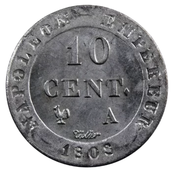 Napoléon I BI 10 centimes 1808 Paris