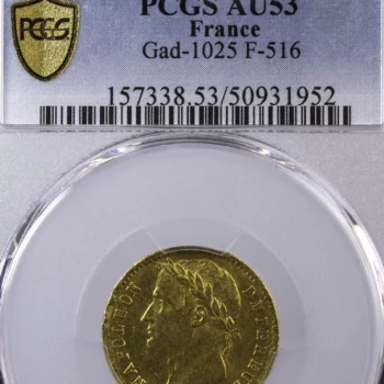 Napoléon I 20 francs 1811 A PCGS AU53