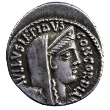 L. Aemilius Lepidus Paullus AR denarius 62 BC