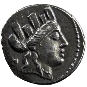 P. Furius Crassipes AR denarius 84 BC