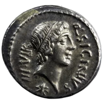 The Pompeians Q. Sicinius and C. Coponius AR denarius 49 BC