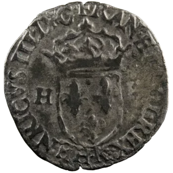 Henri III BI douzain aux 2H 1576 Bordeaux