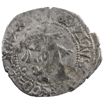 Louis XI BI liard au dauphin Lyon mint