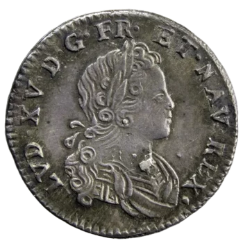 Louis XV AR 1/6 écu de France Navarre 1720 Aix