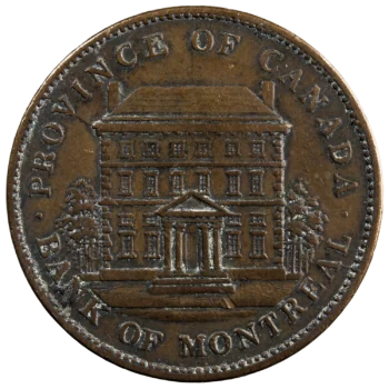 Canada 2 sous token 1842