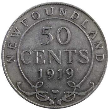 Canada New Foundland 50 cents 1919