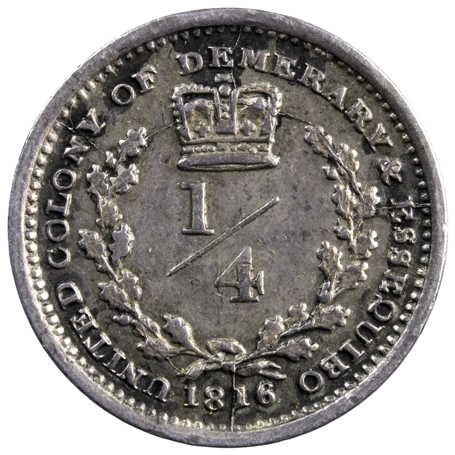Essequibo et Demerary 1/4 guilder 1816 – Image 2