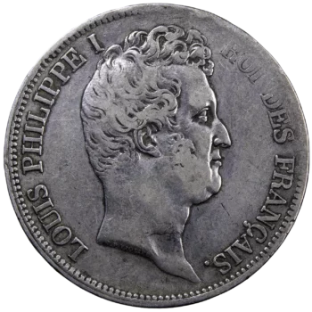 Louis Philippe 5 francs 1831 Marseille recessed edge